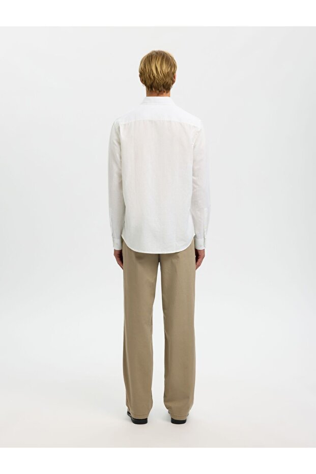 Bluse aus Leinengemisch Regular Fit - 3