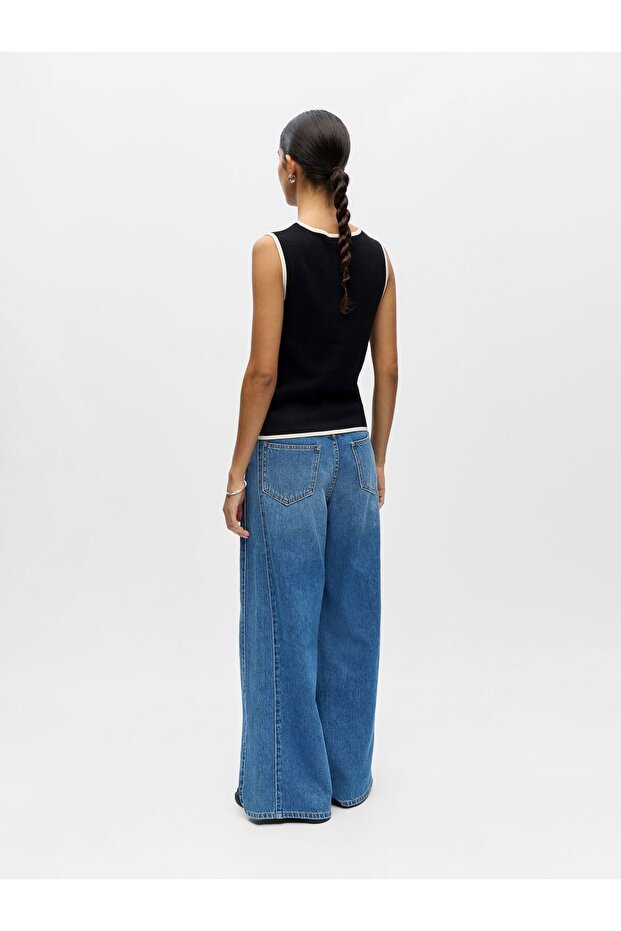 Strickoberteil Ärmelloses - 3