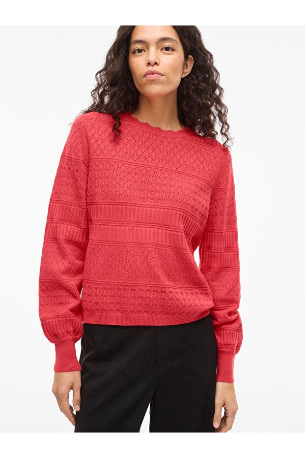 Strickpullover VIMILOS Pointelle - 7