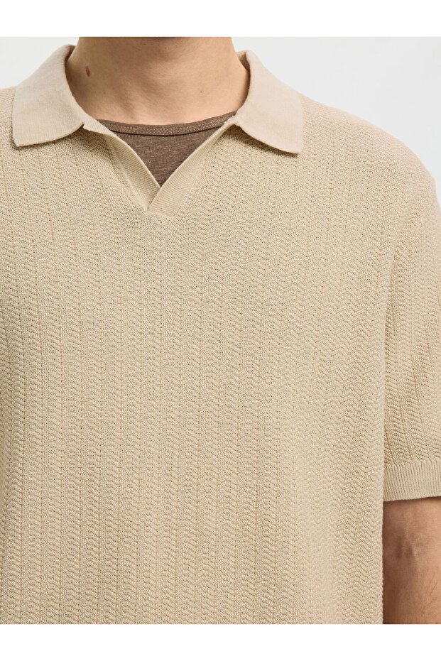 Poloshirt Leinenmix - 5