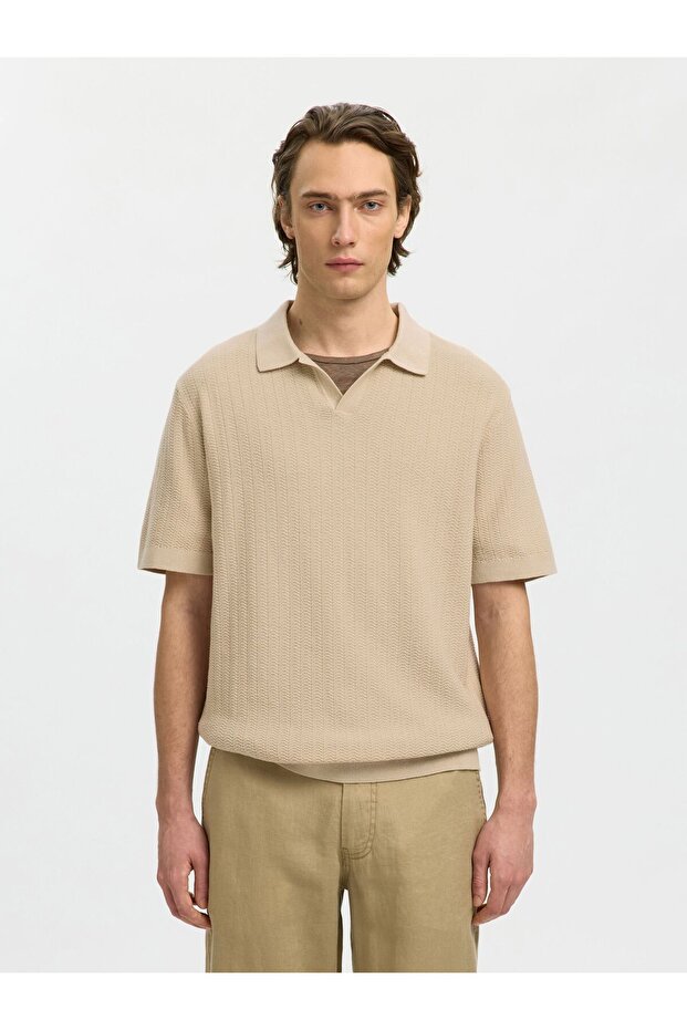 Poloshirt Leinenmix - 1