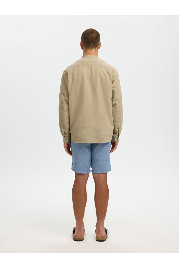 Langarmhemd Leinenmix - 3