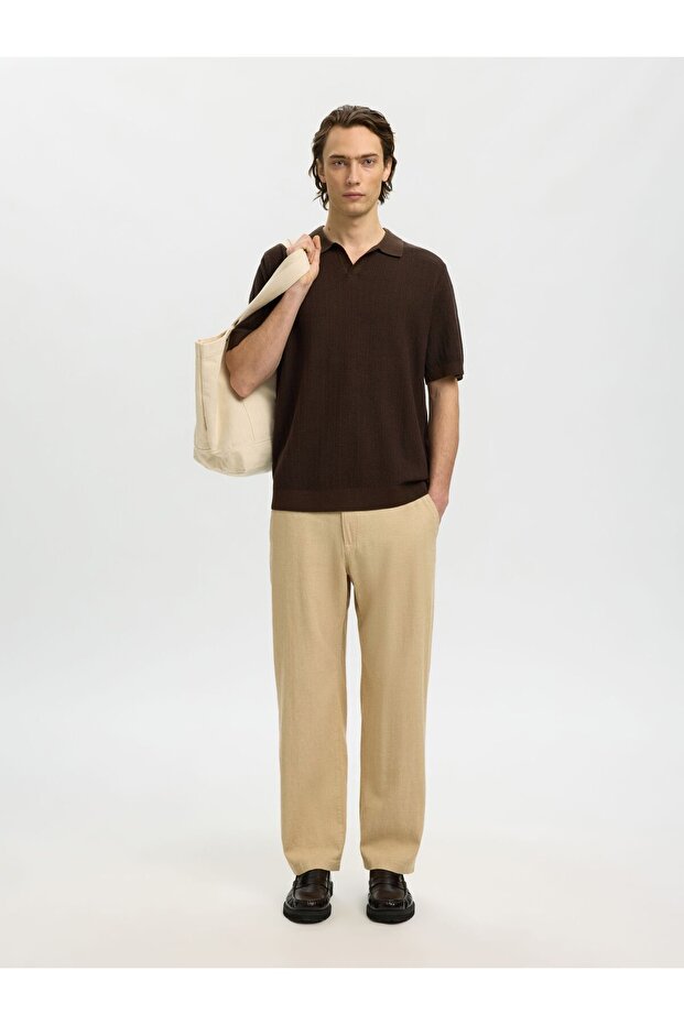 Poloshirt Leinenmix - 6