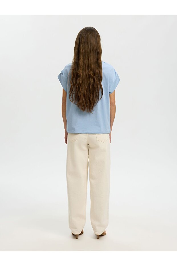 Oberteil mit kurzen Ärmeln Baumwoll - 3