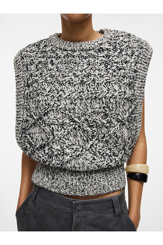 Strickweste Wollgemisch - 7