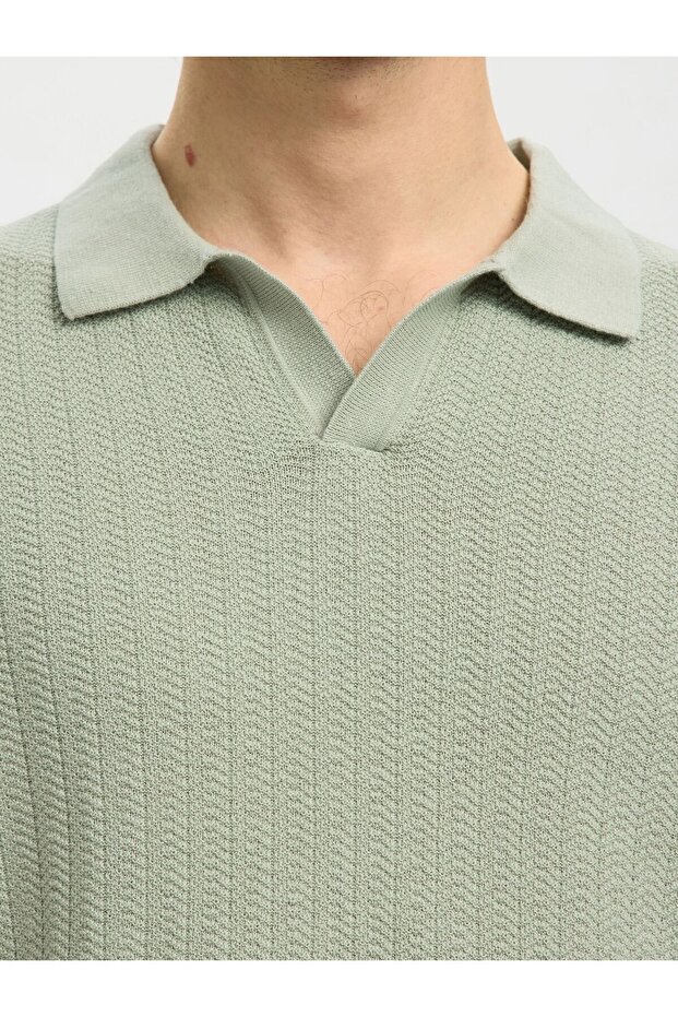 Poloshirt Leinenmix - 5
