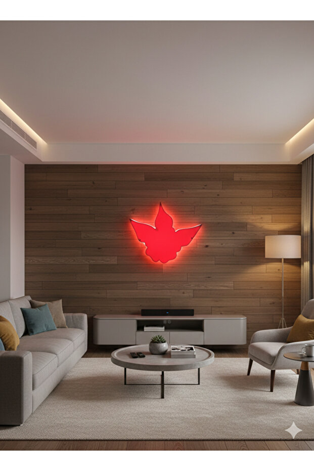 مصباح حائط LED على شكل طائر 22x25x5