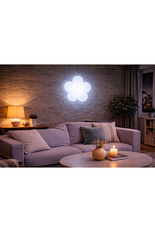 مصباح حائط LED على شكل زهرة 28x28x5
