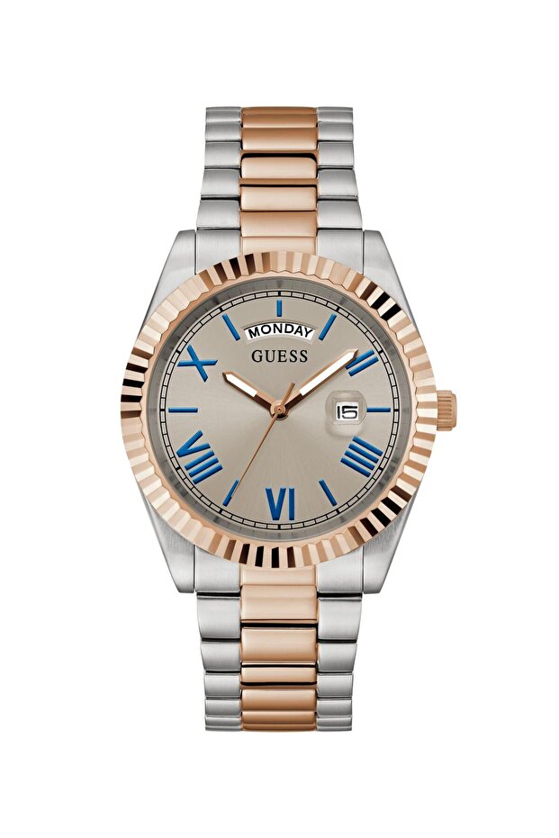 Mens 2-Tone Day/Date Watch
