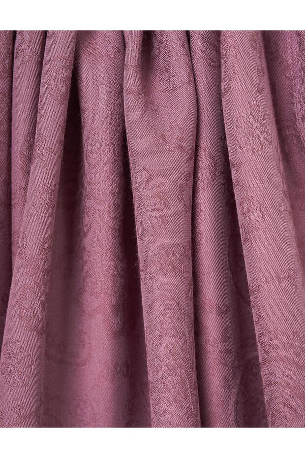 Desenli Bambu Şal Gülkurusu - 2