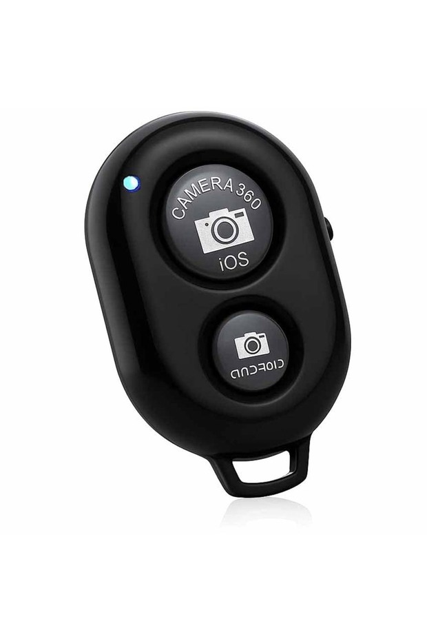 Bluetooth Remote Shutter Button for Selfie Stick & Tripod. Wireless camera clicker.