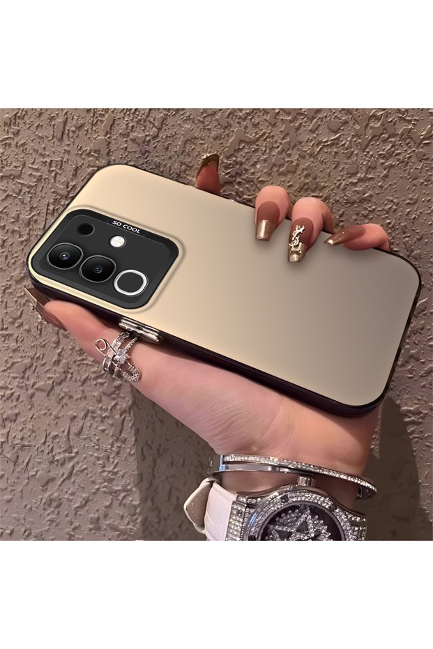 Silicone Edge Hard Back Anti Fall Phone Case Compatible with Vivo Y29