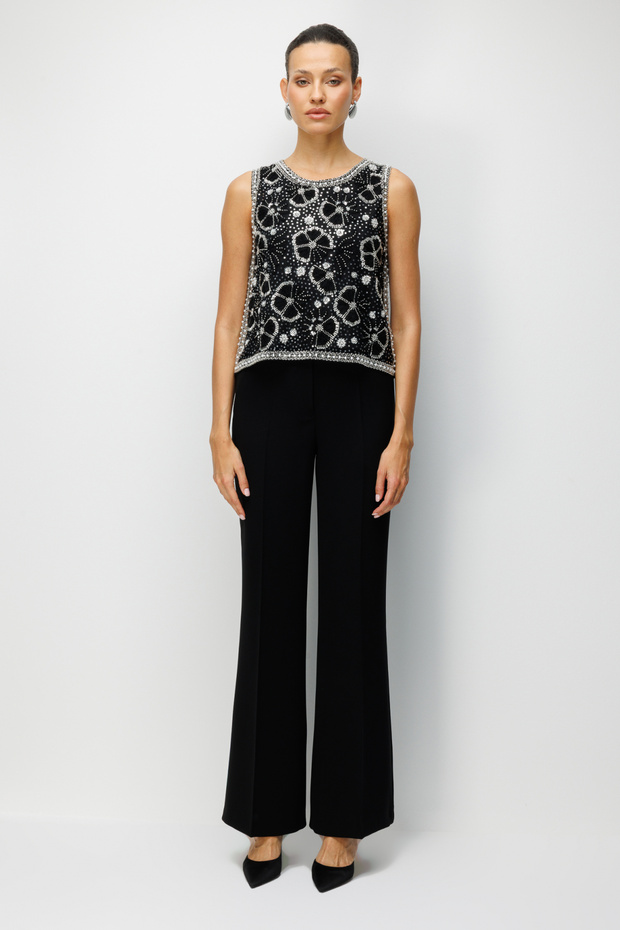 Pullu Taş İşlemeli Bluz - 5