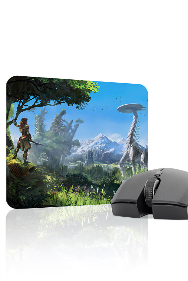 لوحة ماوس الألعاب المطاطية المخيطة Horizon Zero مانع للانزلاق V5 - 22X18 Gaming Mouse Pad