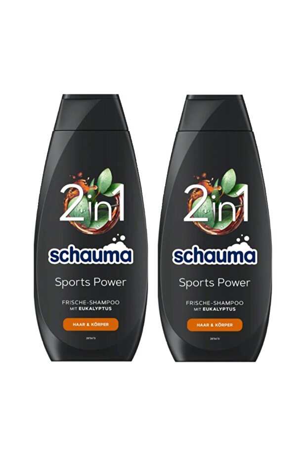 Shampoo Sports Power, Sports Power 400 ml X 2 Pieces