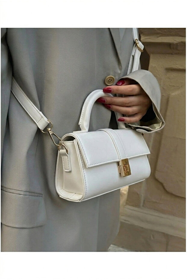 Women's Paula Model Small Viral Handbag with Shoulder Strap and Strap Bag