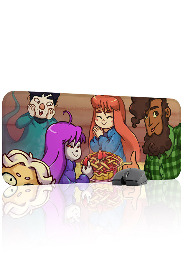 Celeste مانع للانزلاق Dikişli Kauçuk Oyuncu Mousepad V3 - 70x30 XL لوحة ماوس للألعاب