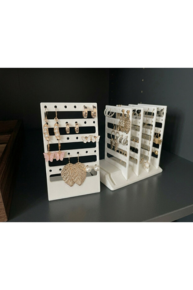 Modular Minimal Earring Stand with 150 Holes – 5 Pieces Detachable Design - Jewelry Organizer