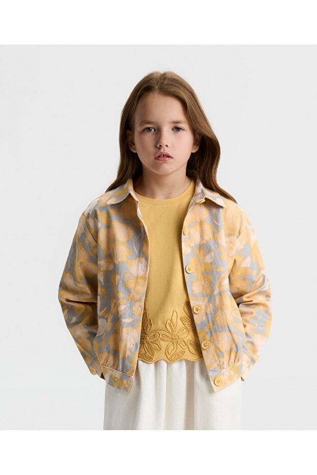Kiz Desenl Shirt Jacket 26Ynk31359