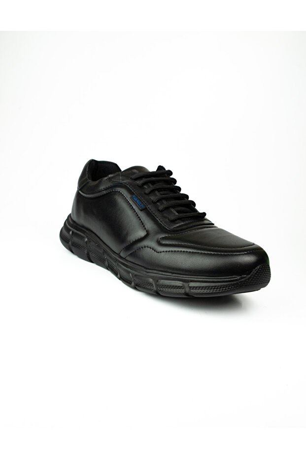 1018 Black Leather Large Size Casual Men's Shoes