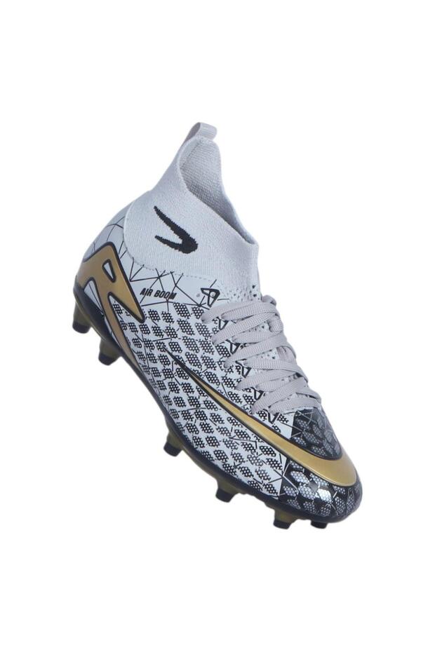 400 Fans Grey-Ice Cleats Boys' Football Shoes