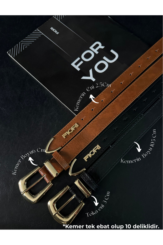 2-Piece Bridge Buckle End Suit Women's Trouser Belt, Jacket Belt, Dress Belt, Shirt Belt
