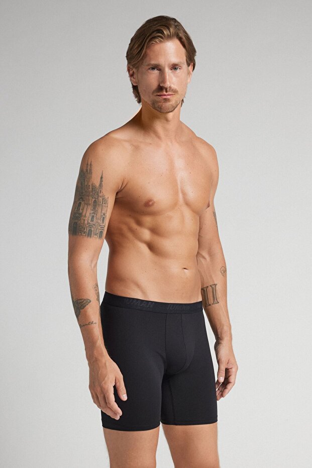 بوكسر طويل من الألياف الدقيقة - 2