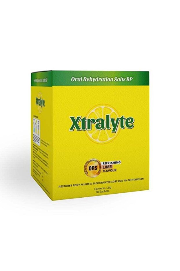 ORS Oral Rehydration Salt 10 Sachets 21G Lime Electrolyte Powder
