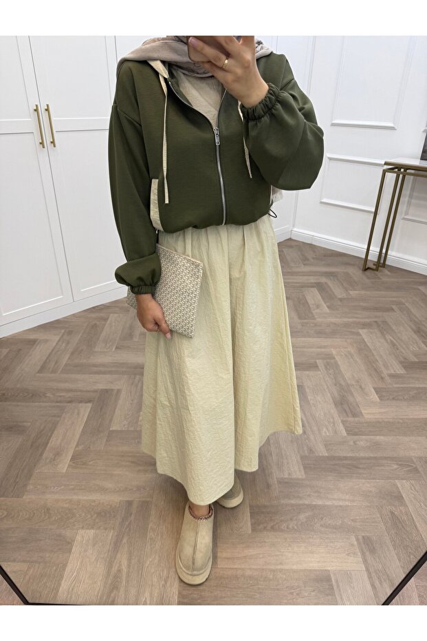 KAPÜŞONLU İKİLİ ELBİSE - 3