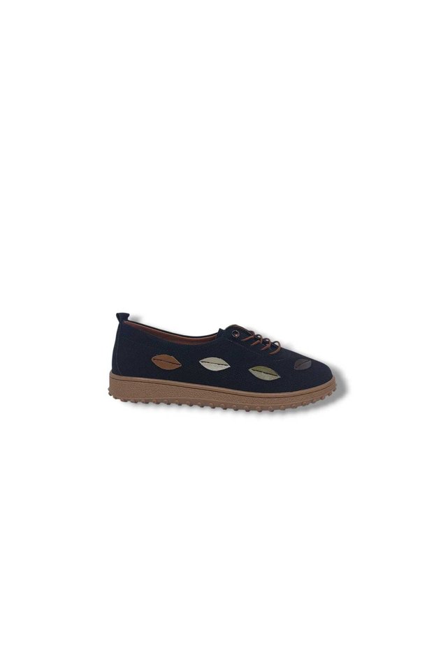 450 Women's Black Rubber Laced Daily Comfort Shoes