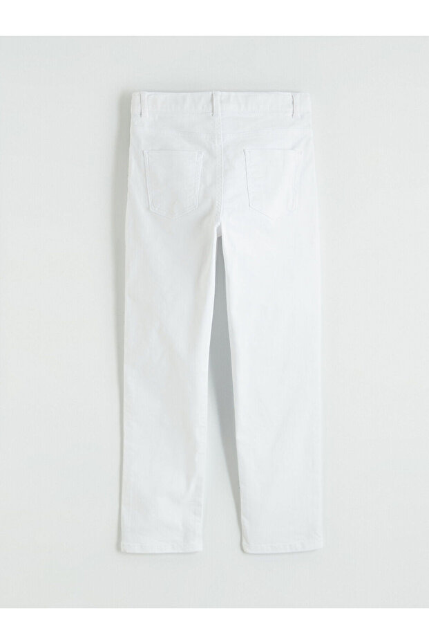 White Slim Fit boy's trousers