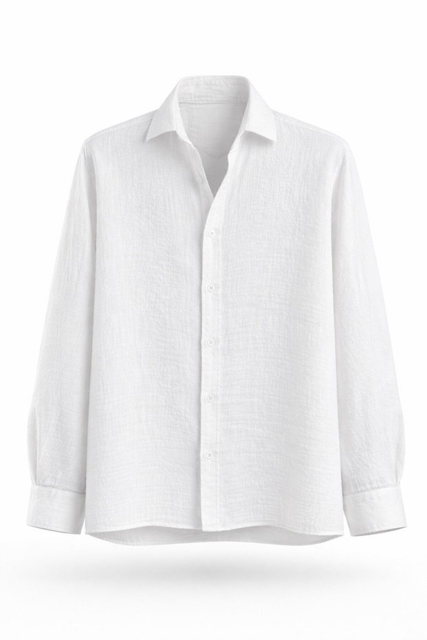 Premium Relaxed Muslin Shirt -Easy-Care, Wrinkle-Free and Non-Shrinking Fabric