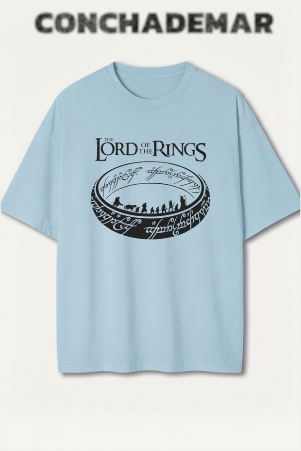 The Lord of the Rings Printed Premium Oversized Cotton Lu T-Shirt