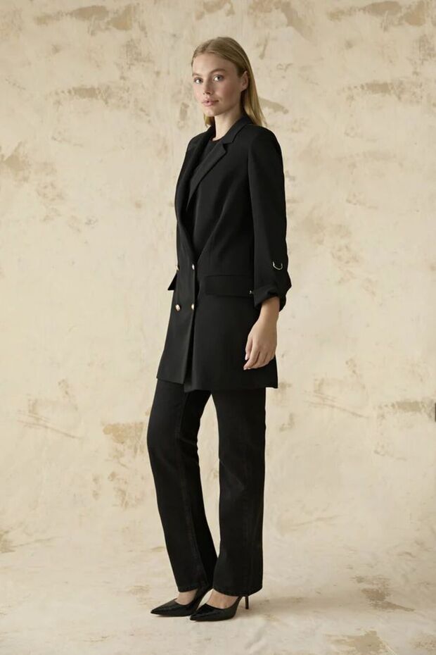 سترة ترافري سوداء 0002 - 4