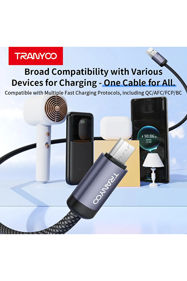 كابل بيانات USB-Micro بطول 1 متر - T-S20V - 6