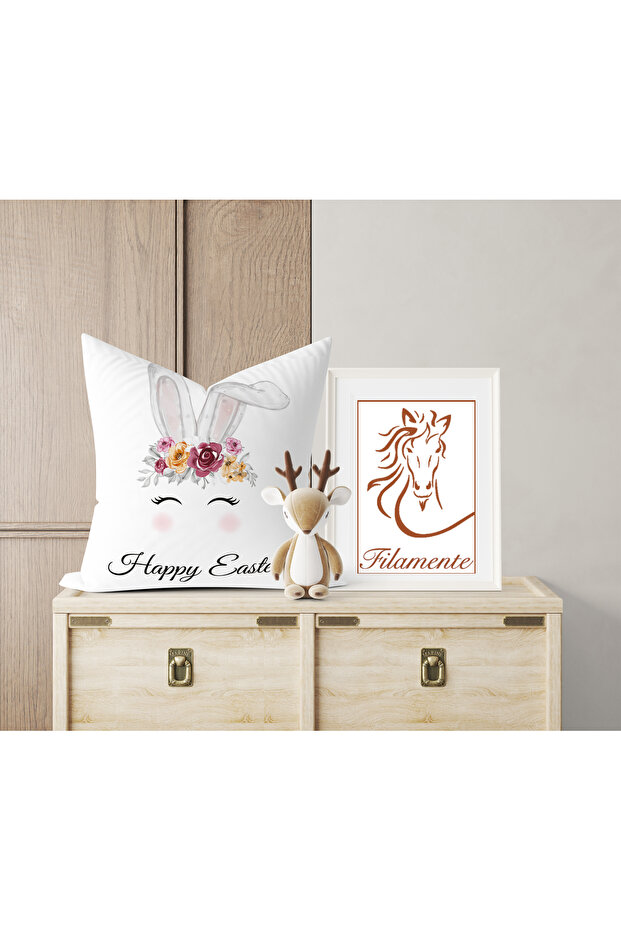 مزدوج الوجهين طباعة رقمية غطاء وسادة - الربيع / عيد الفصح / عيد الفصح السعيد - 3