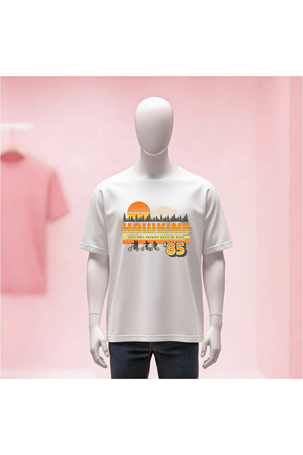 Printed Crew Neck Wide Fit Unisex Tshirt