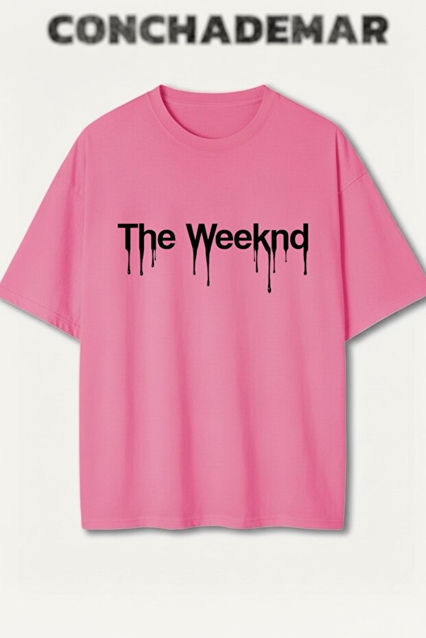The Weeknd Printed Premium Oversized Cotton Lu T-Shirt