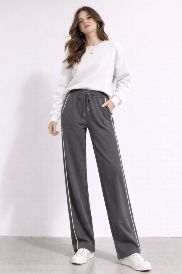 Women's Sweatpants Sportswear Sweatpants Double Side Striped Blank Cut Sweatpants