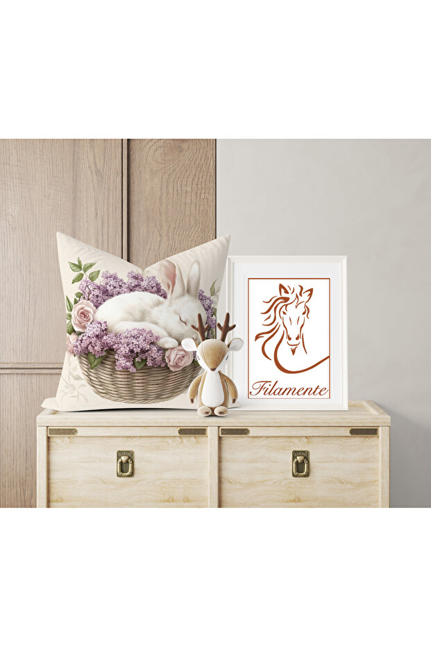 مزدوج الوجهين طباعة رقمية غطاء وسادة - الربيع / عيد الفصح / عيد الفصح السعيد - 3