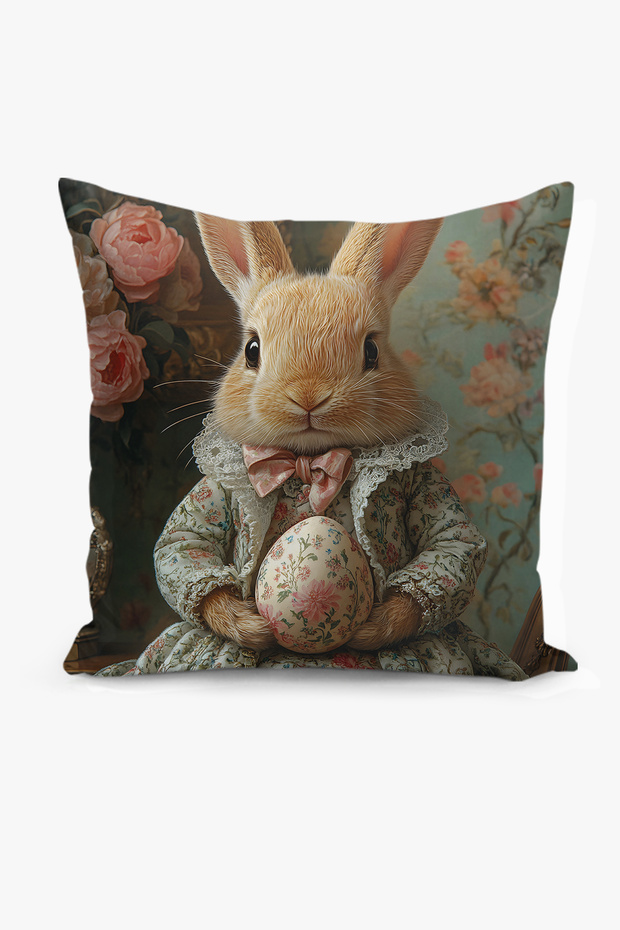 مزدوج الوجهين طباعة رقمية غطاء وسادة - الربيع / عيد الفصح / عيد الفصح السعيد - 1