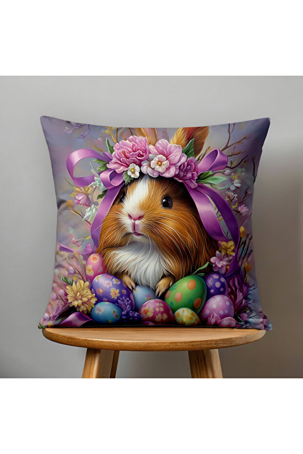 مزدوج الوجهين طباعة رقمية غطاء وسادة - الربيع / عيد الفصح / عيد الفصح السعيد - 2
