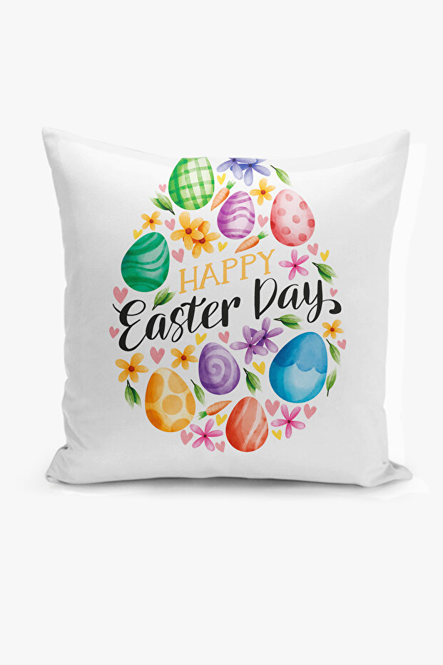 مزدوج الوجهين طباعة رقمية غطاء وسادة - الربيع / عيد الفصح / عيد الفصح السعيد - 1