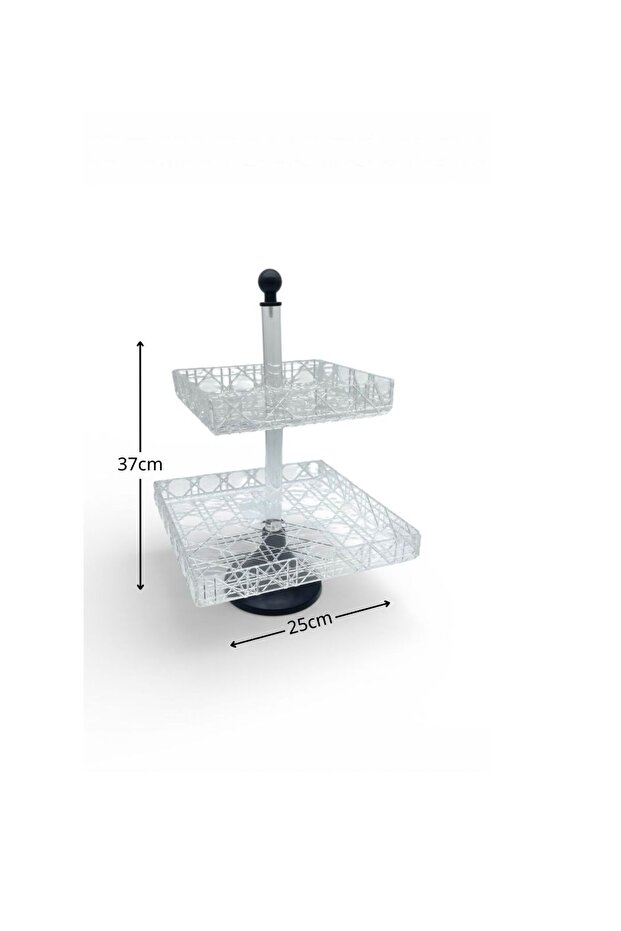 حامل تقديم مربع بطبقتين - 2