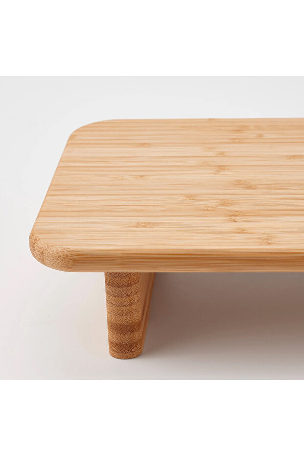 بامبو طبق تقديم مستطيل الشكل لتقديم الإفطار مقاس 22x33 سم - 3