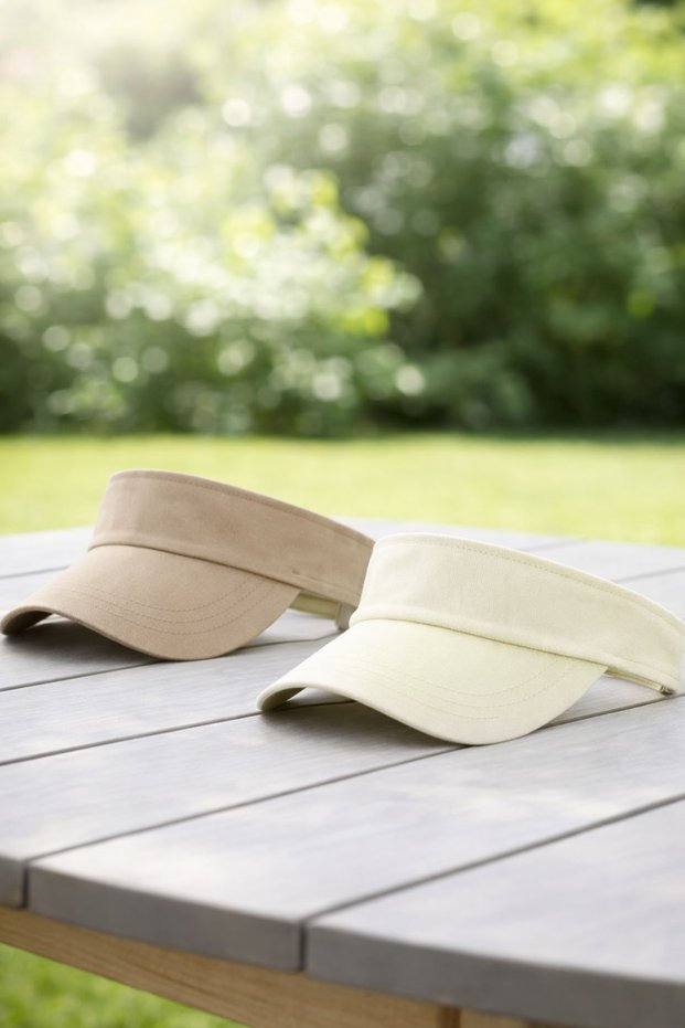 Ritagarci Unisex 2-Pack Adjustable Tennis Visor Hat Set - Sun Protection Sports Visors