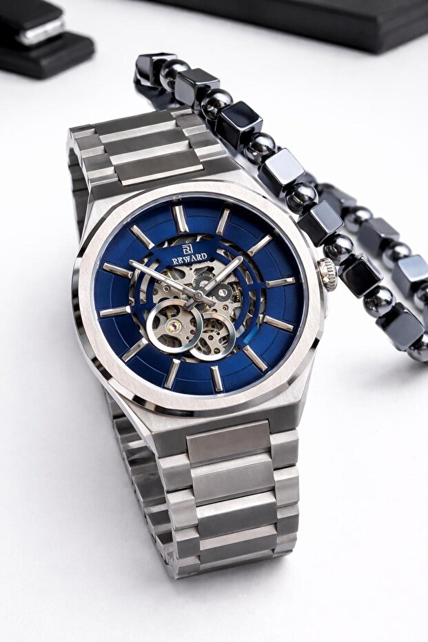 Automatic Inner Functions Active 50 Mt S Water-Resistant Steel Cordn Men Wristwatch Vs.Blkt.0867