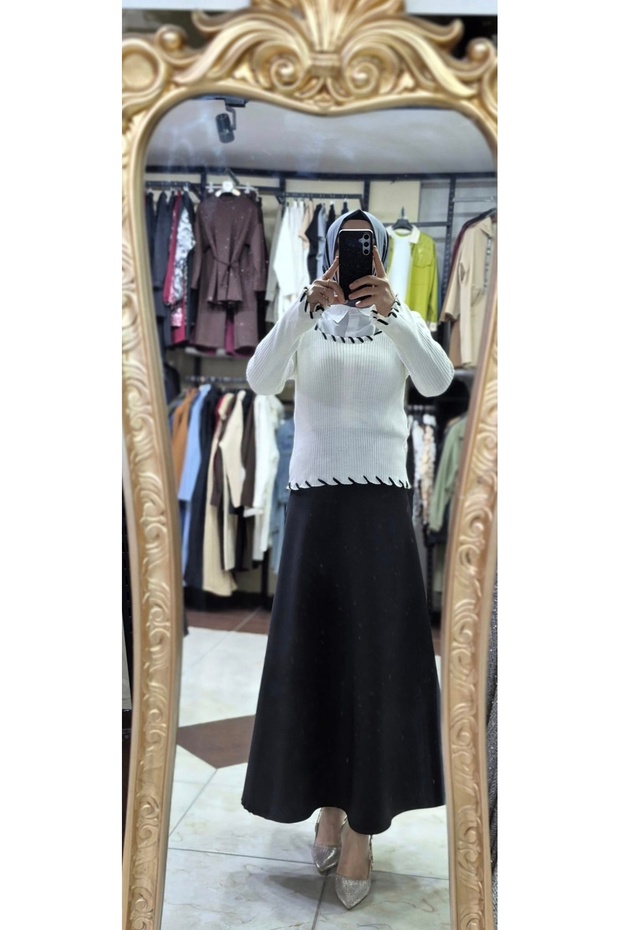 سترة ذات ياقة مربعة - 2