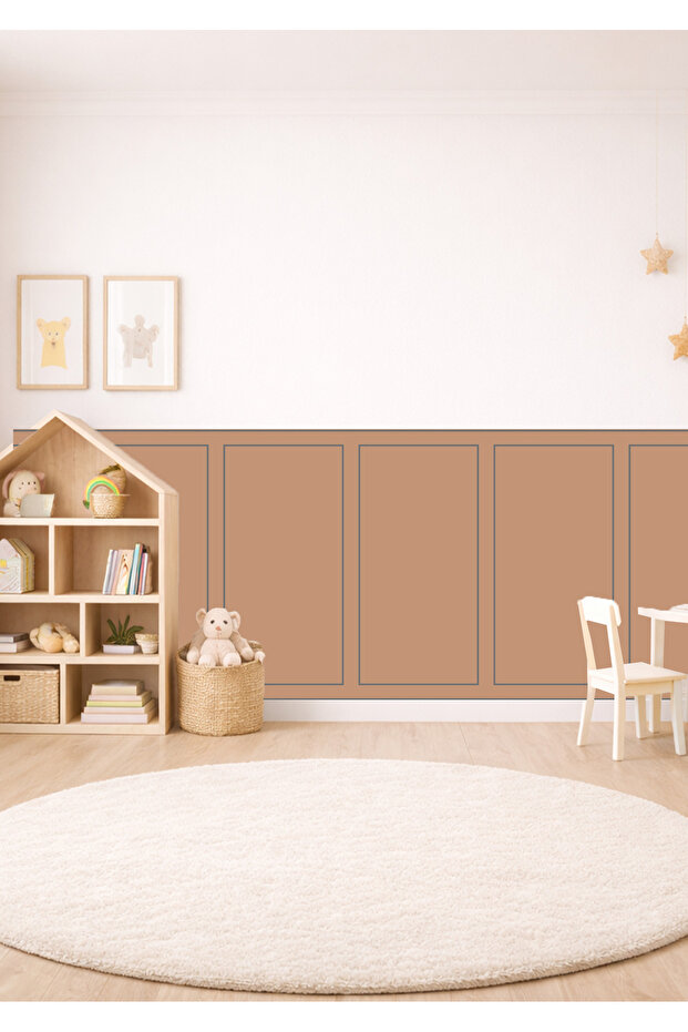 Classic Frame Patterned Panel Wall Covering Foil Sticker Set - 6