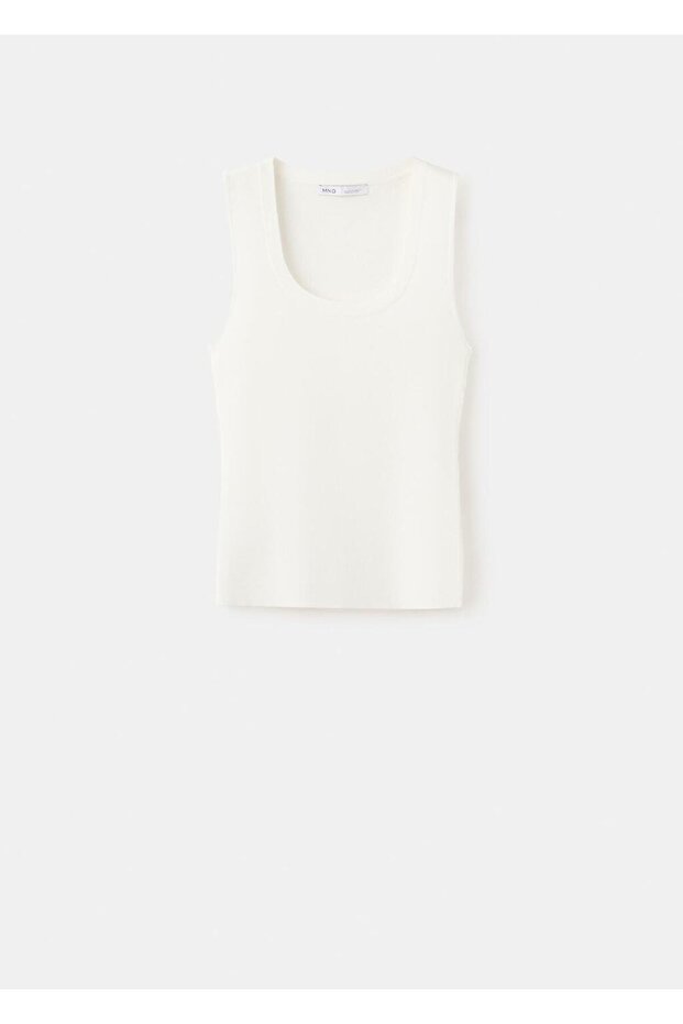 Pamuklu keten triko bluz - 3